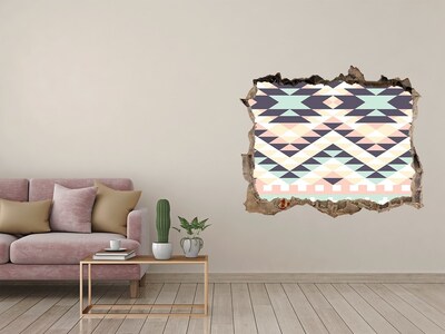 Fotoobraz díra na stěnu nálepka Geometrie v díře