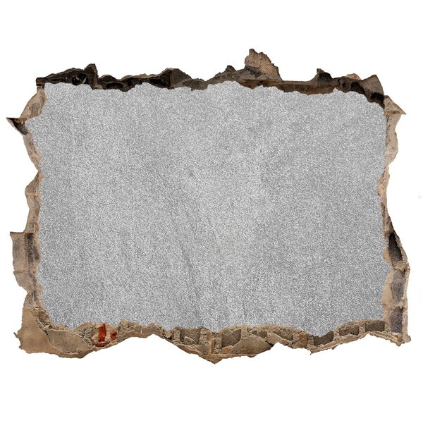 Díra 3D fototapeta na stěnu Popraskaná zeď s výhledem na beton