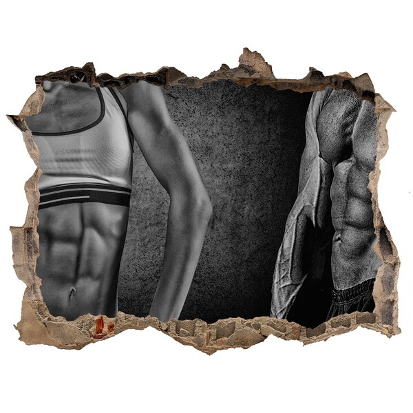 Foto fotografie díra na zeď Síla a odhodlání