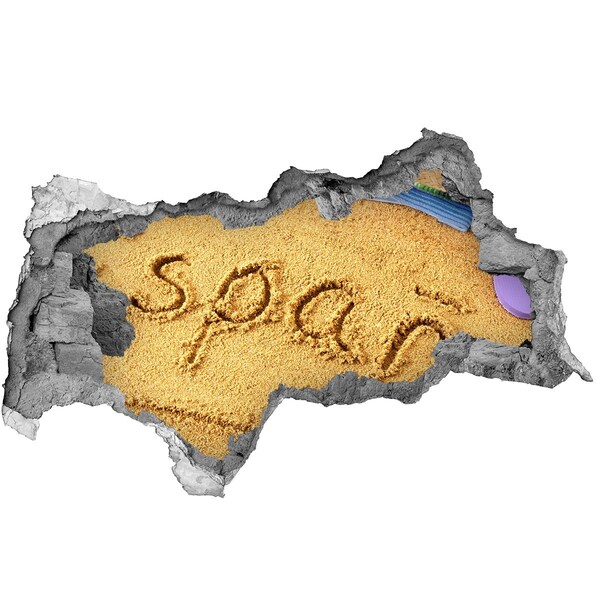 Samolepící díra na stěnu Pláž s pískem