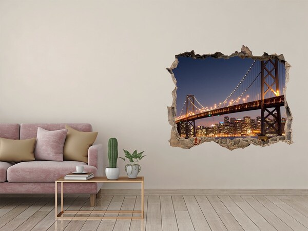 Fototapeta díra na zeď 3D Most San Francisco