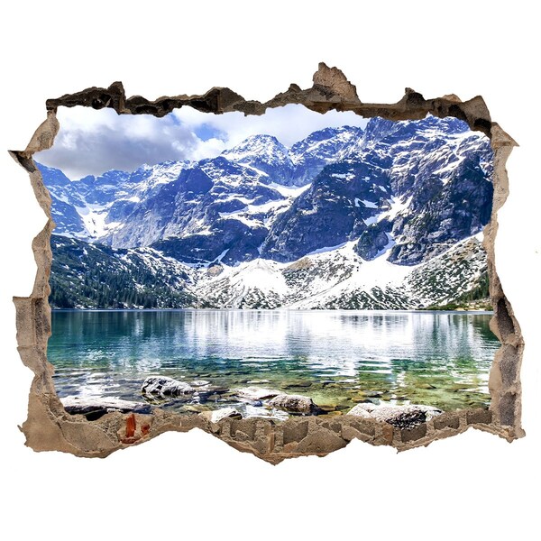 Nálepka fototapeta 3D Morské oko Tatry