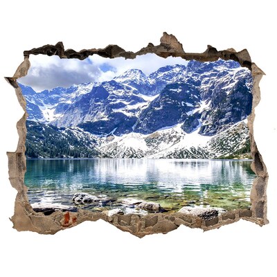 Nálepka fototapeta 3D Morské oko Tatry