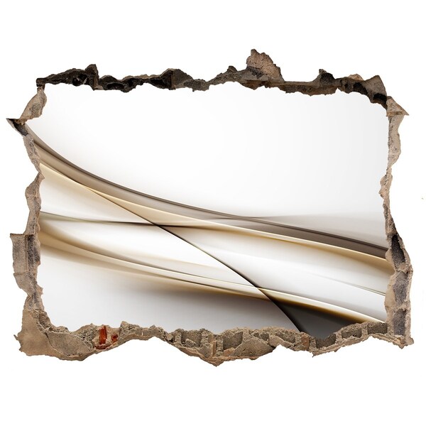 Samolepící díra zeď 3D Abstraktní prostor za zdí