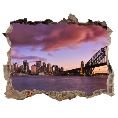 Fototapeta díra na zeď 3D Most w Sydney