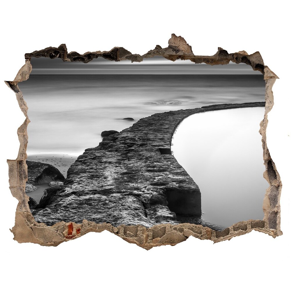 Nálepka fototapeta 3D výhled Kamenná pláž