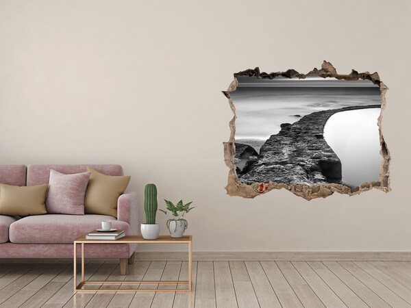 Nálepka fototapeta 3D výhled Kamenný bulvár u moře