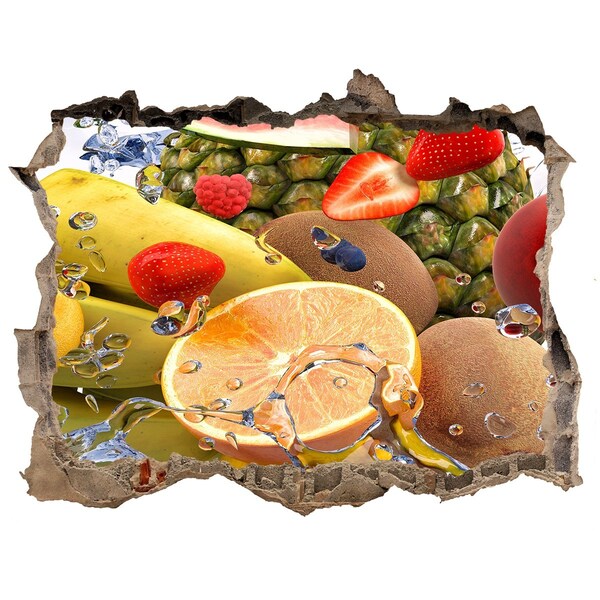 Samolepící nálepka beton Ovocný ráj za zdí