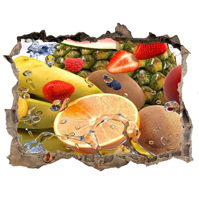 Samolepící nálepka beton Ovocný ráj za zdí