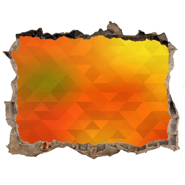 Samolepící díra zeď Ohnivá trhlina ve zdi