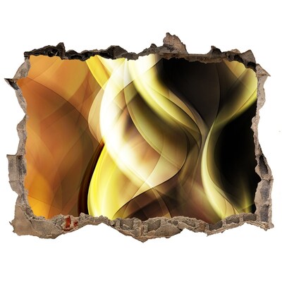 Samolepící díra 3D nálepka Abstraktní díra ve zdi