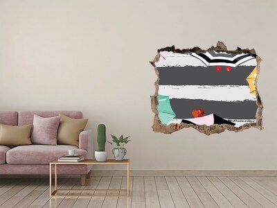 Fotoobraz díra na stěnu Tajemná pláž se slunečníky