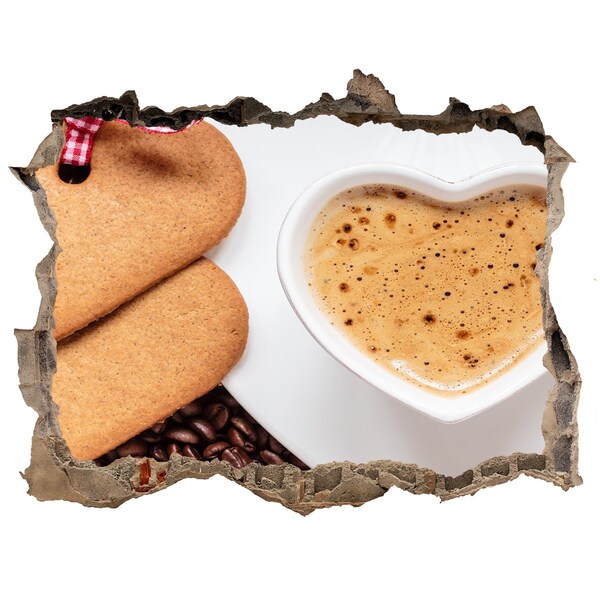 Samolepící nálepka Káva se sušenkami