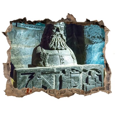 Fototapeta díra na zeď 3D Starověká jeskynní socha