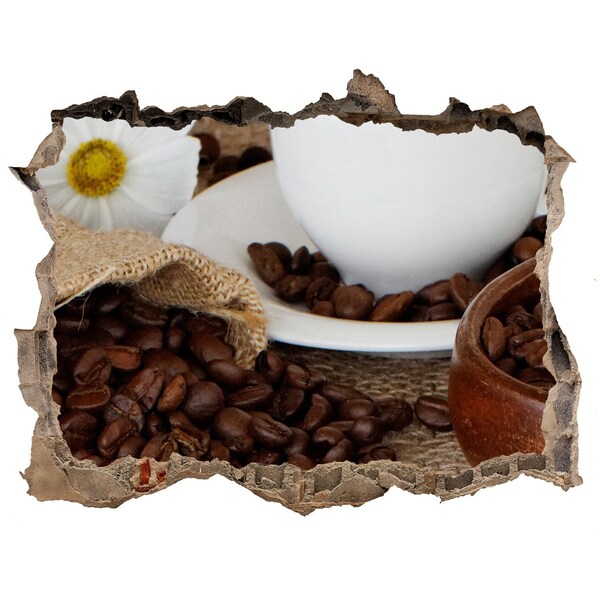 Samolepící nálepka beton Káva v pohodlí domova