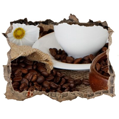 Samolepící nálepka beton Káva v pohodlí domova