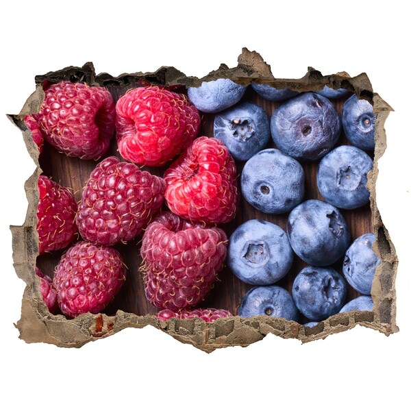 Samolepící nálepka beton Ovocná díra ve zdi