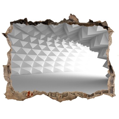 Samolepící díra zeď 3D Abstrakce tunel
