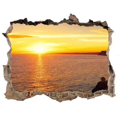 Nálepka fototapeta na zeď Západ slunce moře
