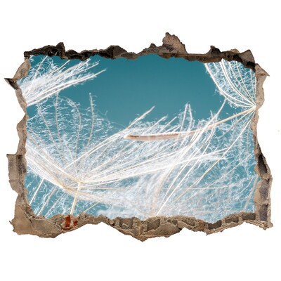 Samolepící díra nálepka Květinové sny za zdí