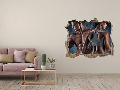 Foto fotografie díra na zeď Tělocvična v akci