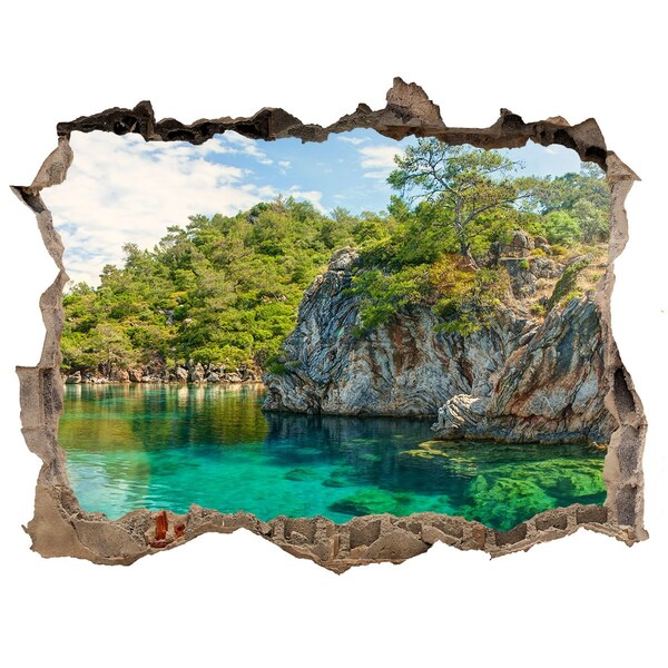 Nálepka fototapeta 3D výhled Rajský záliv