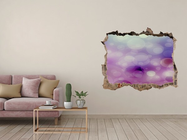 Samolepící díra na stěnu Barevná díra ve zdi