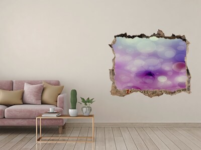 Samolepící díra na stěnu Barevná díra ve zdi