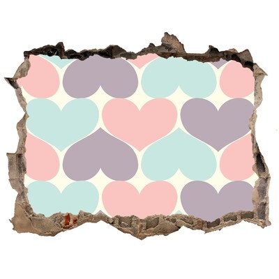 Fotoobraz díra na stěnu Srdce v betonu