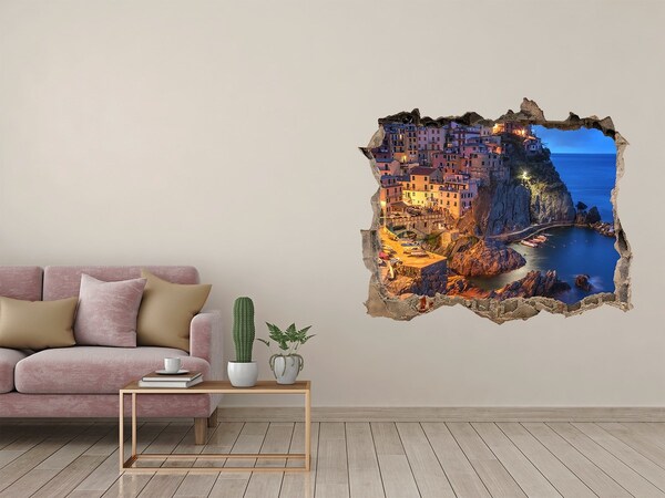 Fototapeta díra na zeď 3D Manarola Itálie