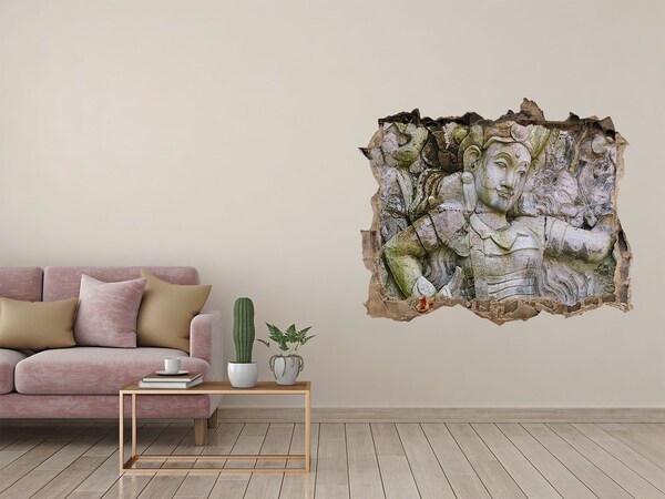 Fototapeta díra na zeď 3D Božstvo v troskách