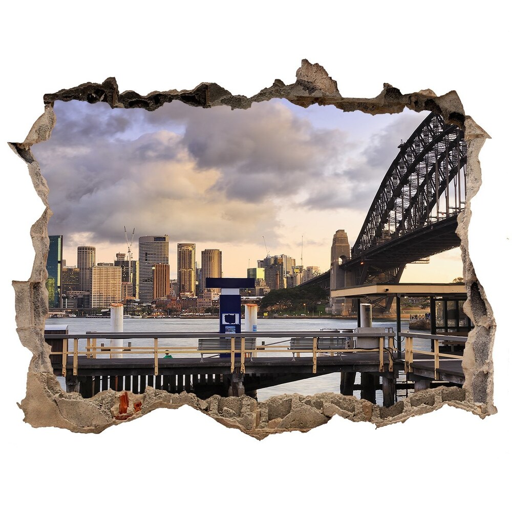 Fototapeta díra na zeď 3D Most w Sydney