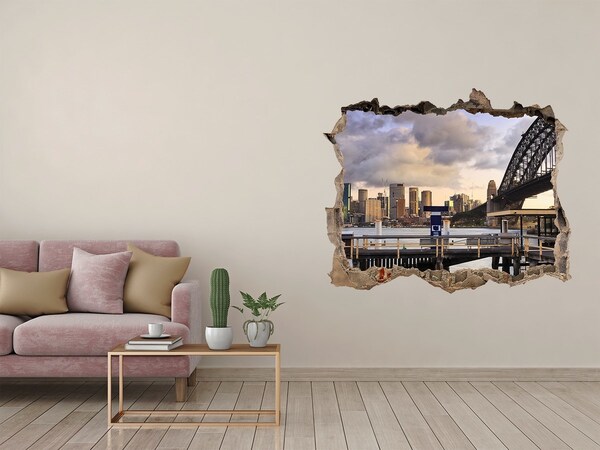 Fototapeta díra na zeď 3D Most w Sydney