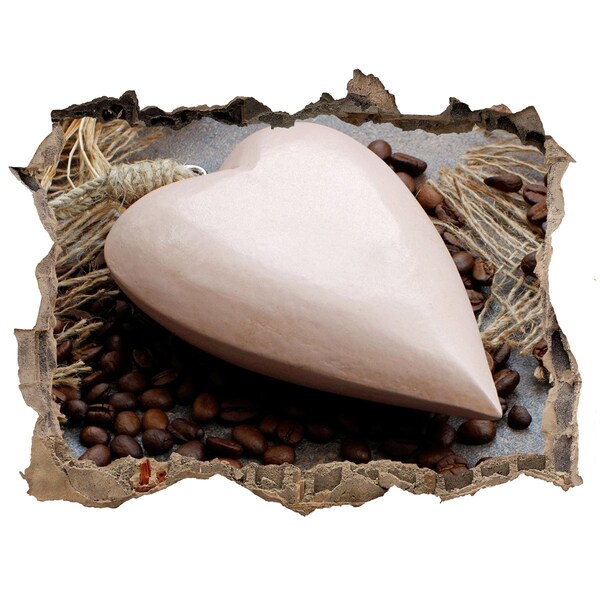 Samolepící nálepka beton Kávová oáza v ruinách