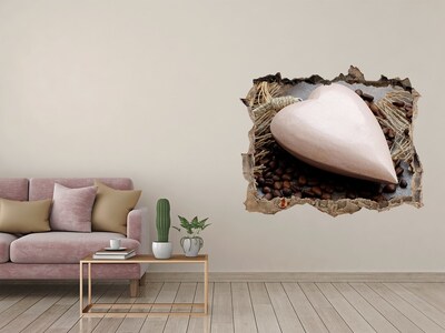 Samolepící nálepka beton Kávová oáza v ruinách