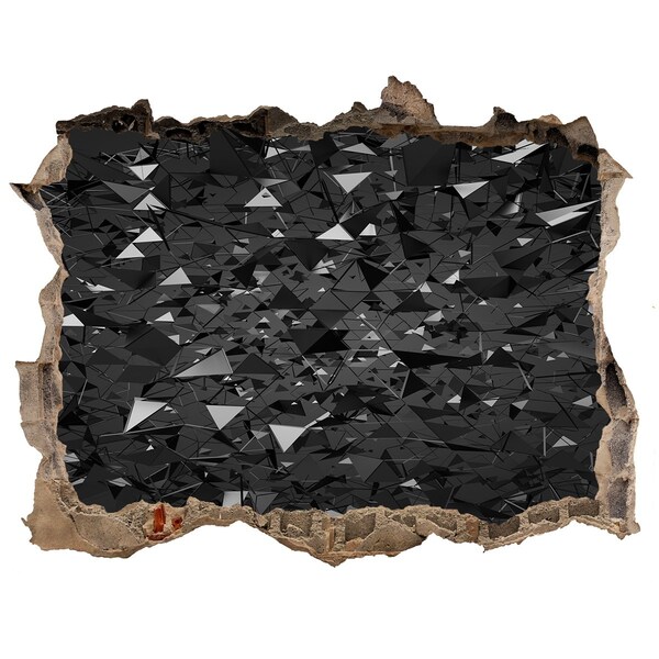 Samolepící díra na stěnu Černá propast ve zdi