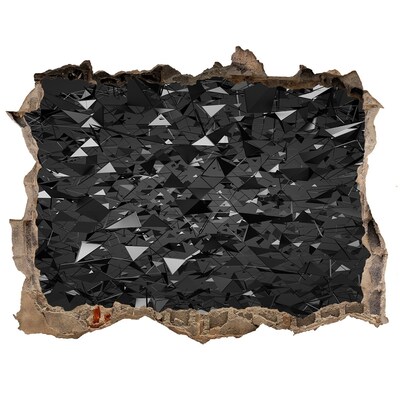 Samolepící díra na stěnu Černá propast ve zdi