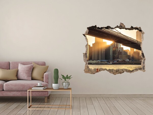 Fototapeta díra na zeď 3D Most v zapadajícím slunci