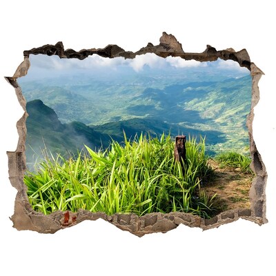 Nálepka fototapeta 3D na zeď Zelené údolí v horách