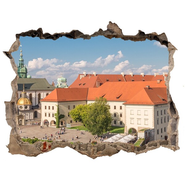 Nálepka 3D díra samolepící Staré Město Krakova