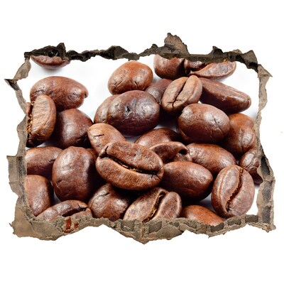 Fototapeta díra na zeď 3D Káva v rozbité zdi