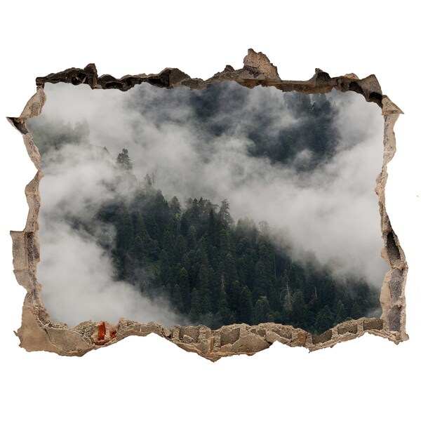 Samolepící nálepka beton Zelené údolí v oblacích