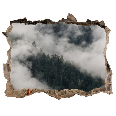 Samolepící nálepka beton Zelené údolí v oblacích