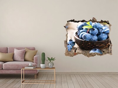 Nálepka fototapeta 3D výhled Bobule v dřevěné misce