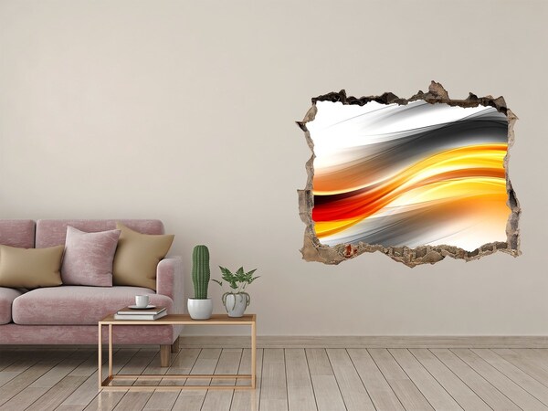 Nálepka fototapeta 3D výhled Průlom barev v betonu