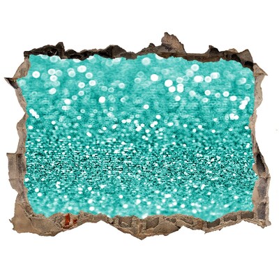 Fototapeta díra na zeď 3D Perlivá voda v díře ve zdi