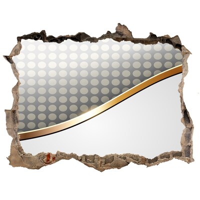 Nálepka 3D díra na zeď Rozbitá zrcadlová stěna