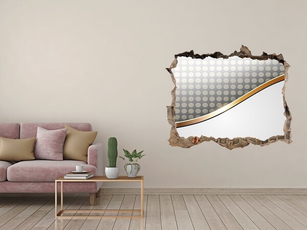 Nálepka 3D díra na zeď Rozbitá zrcadlová stěna