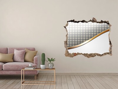 Nálepka 3D díra na zeď Rozbitá zrcadlová stěna