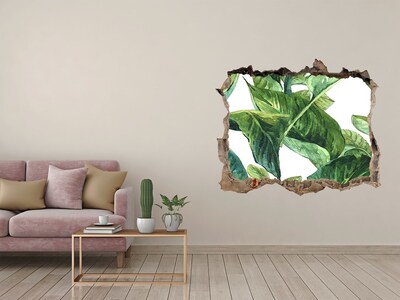 Díra 3D foto tapeta nálepka Zelená oáza v betonu